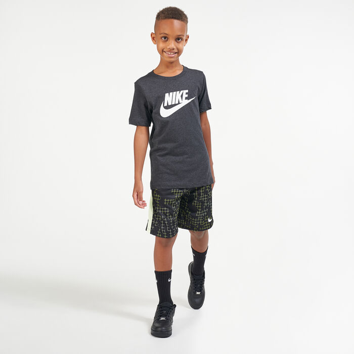 Nike Kids' Dri-FIT Printed Training Shorts Black Nike Kids' Dri-FIT Printed Training Shorts Black image number 2