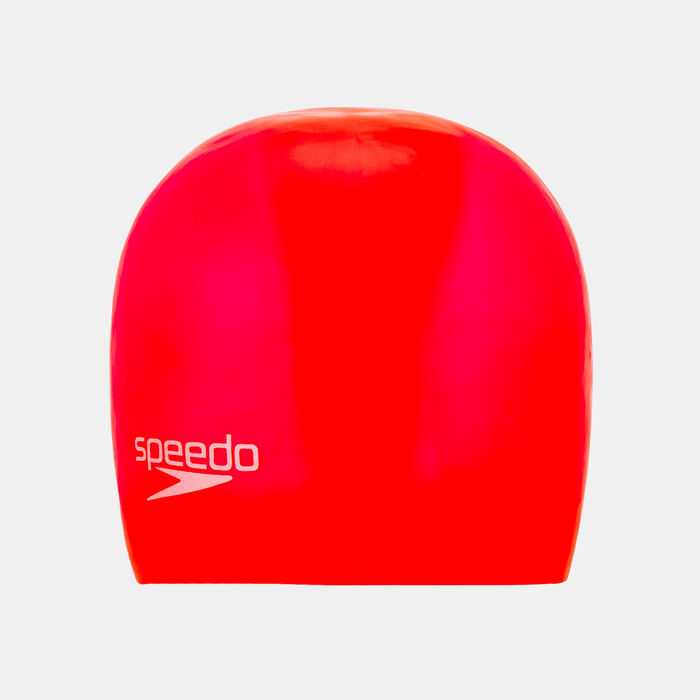 Speedo Plain Moulded Cap Red Speedo Plain Moulded Cap Red image number 0